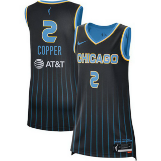Unisex Chicago Sky Kahleah Copper Nike Black 2021 Explorer Edition Victory Player Jersey