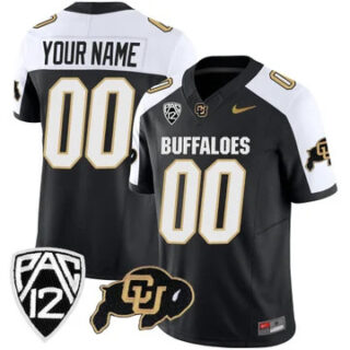 2023 Custom Men Colorada Buffaloes Black Vapor Limited Jerseys (2)
