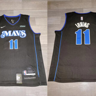Mavericks 11 Kyrie Irving Black Nike 2023-24 City Edition Swingman Jersey