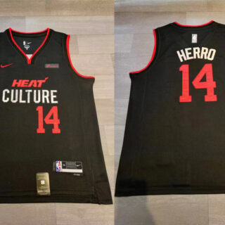 Miami 14 Tyler Herro Black Nike 2023-24 City Edition Swingman Jersey