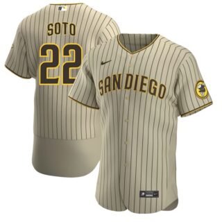 Youth Juan Soto San Diego Padres Flex Base Stitched Tan Brown