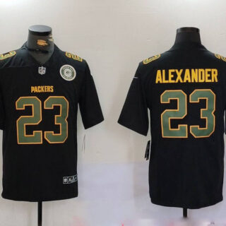Men's Green Bay Packers #23 Jaire Alexander Black Fashion Vapor Limited Stitched Football Jerseys