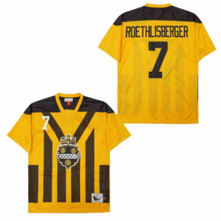 Mitchell And Ness Steelers #7 Throwback Stitched NFL Jersey
