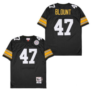 Mitchell And Ness Steelers #47 Throwback Stitched NFL Jerseys