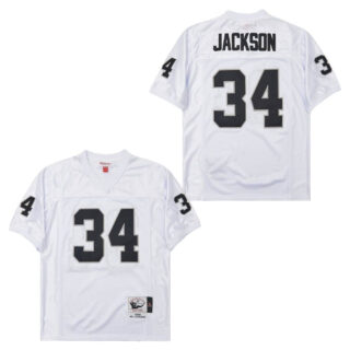 Mitchell And Ness Raiders #34 Throwback Stitched NFL Jerseys