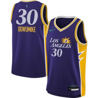 Youth Los Angeles Sparks Nneka Ogwumike Nike Purple 2021 Explorer Edition Victory Player Jersey