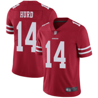 49ers #14 Jalen Hurd Red Team Color Youth Stitched Football Vapor Untouchable Limited Jersey