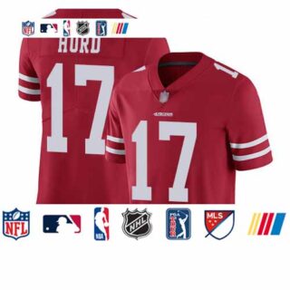 49ers #17 Jalen Hurd Red Team Color Men's Stitched Football Vapor Untouchable Limited Jersey