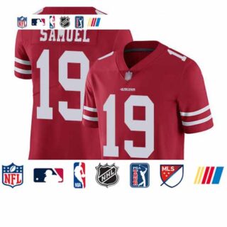 49ers #19 Deebo Samuel Red Team Color Youth Stitched Football Vapor Untouchable Limited Jersey