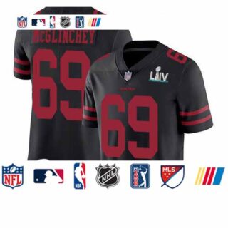 49ers #69 Mike McGlinchey Black Alternate Super Bowl LIV Bound Youth Stitched Football Vapor Untouchable Limited Jersey