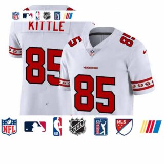 49ers 85 George Kittle White 2019 New Vapor Untouchable Limited Jersey