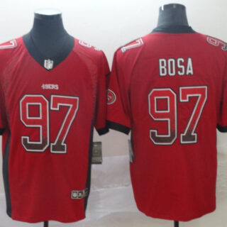 49ers 97 Nick Bosa Red Drift Fashion Limited Jersey