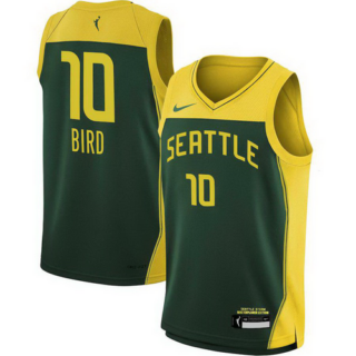Youth Seattle Storm Sue Bird Nike Green 2021 Explorer Edition Victory Player Jersey