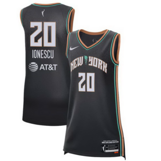 Women's New York Liberty Sabrina Ionescu Nike Black 2021 Explorer Edition Victory Player Jersey