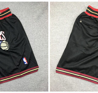 76ers Black Just Don Throwback Mesh Shorts