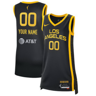 Unisex Los Angeles Sparks Nike Black 2021 Rebel Edition Victory Custom Jersey