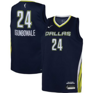 Youth Dallas Wings Arike Ogunbowale Nike Navy 2021 Explorer Edition Victory Player Jersey