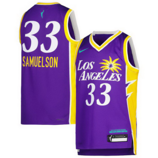 Youth Los Angeles Sparks Katie Lou Samuelson Nike Purple 2021 Explorer Edition Victory Player Jersey