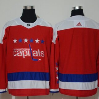 Adidas Capitals Blank Red Alternate Authentic Stitched NHL Jersey