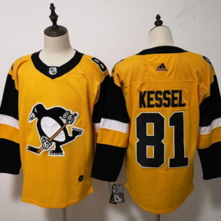 Adidas Penguins #81 Phil Kessel Yellow Alternate Stitched NHL Jersey