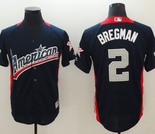 American League 2 Alex Bregman Navy 2018 MLB All-Star Game Home Run Derby Jersey