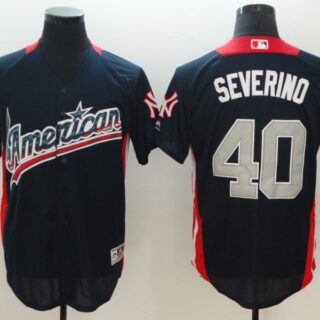 American League 40 Luis Severino Navy 2018 MLB All-Star Game Home Run Derby Jersey