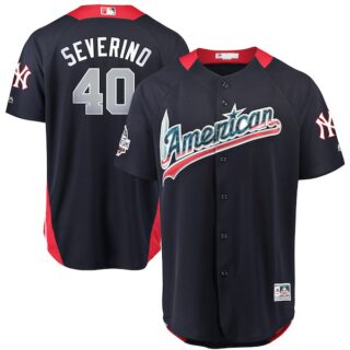 American League 40 Luis Severino Navy 2018 MLB All-Star Game Home Run Derby Jersey