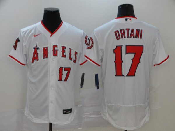 Angels 17 Shohei Ohtani White 2020 Nike Flexbase Jersey