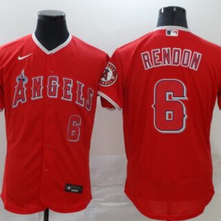 Angels 6 Anthony Rendon Red 2020 Nike Flexbase Jersey