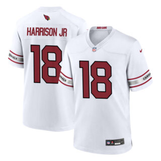 Men's Arizona Cardinals #18 Marvin Harrison Jr.  Jersey - White