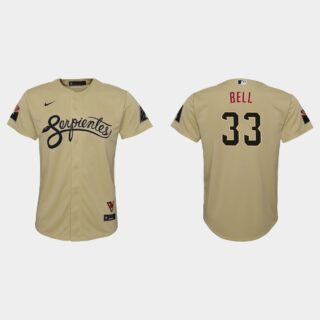Arizona Diamondbacks #33 Jay Bell Youth Nike 2021 City Connect MLB Jersey Gold