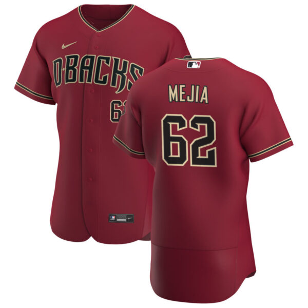 Arizona Diamondbacks #62 Humberto Mejia Men's Nike Crimson Authentic Alternate Team MLB Jersey