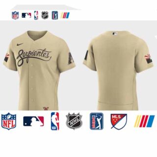 Arizona Diamondbacks Men's Nike 2021 City Connect Authentic MLB Jersey Gold