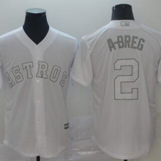 Astros 2 Alex Bregman A-Breg White 2019 Players' Weekend Player Jersey