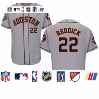 Astros #22 Josh Reddick Grey Flexbase Authentic Collection 2019 World Series Bound Stitched Baseball Jersey