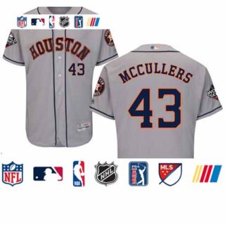 Astros #43 Lance McCullers Grey Flexbase Authentic Collection 2019 World Series Bound Stitched Baseball Jersey
