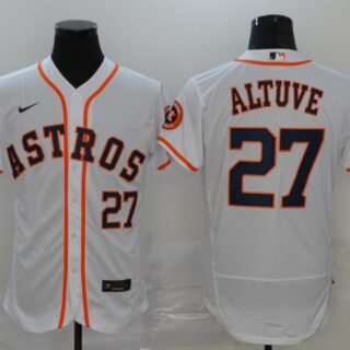 Astros 27 Jose Altuve White 2020 Nike Flexbase Jersey