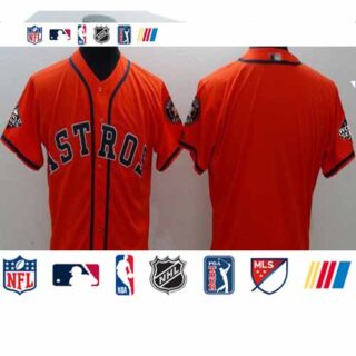 Astros Blank Orange Flexbase Authentic Collection 2019 World Series Bound Stitched Baseball Jersey