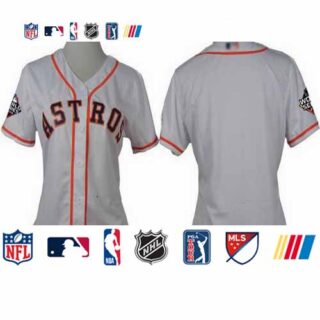 Astros Blank White Home 2019 World Series Bound Women's Stitched Baseball Jersey