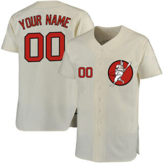 Astros Cream Men's Customized New Design Jersey
