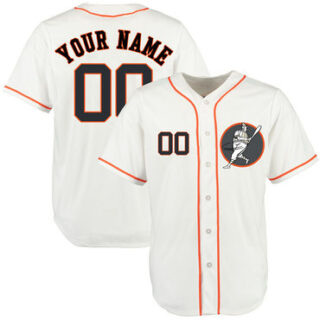 Astros White Men's Customized New Design Jersey