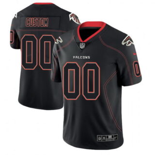 Atlanta Falcons Custom 2018 Lights Out Color Rush Limited Black Jersey