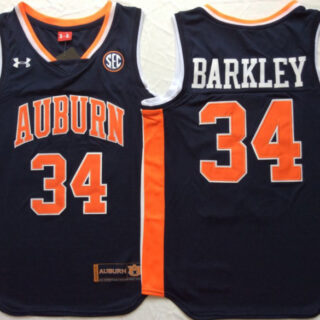 Auburn Tigers 34 Charles Barkley Navy College Basketball Jersey