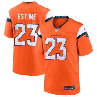 Audric Estime #23 Denver Broncos Orange Mile High Collection Game Jersey