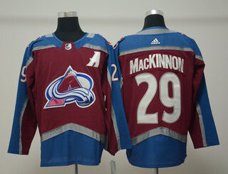 Avalanche 29 Nathan MacKinnon Burgundy With A Patch Adidas Jersey