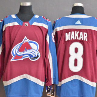 Avalanche 8 Cale Makar Blue Red Adidas Jersey