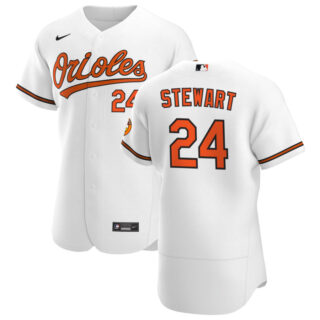 Baltimore Orioles #24 DJ Stewart Men's Nike White Home 2020 Authentic Player MLB Jersey