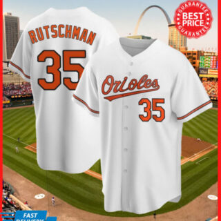 Baltimore Orioles #35 Rutschman White Jersey