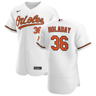 Baltimore Orioles #36 Bryan Holaday Men's Nike White Home 2020 Authentic Player MLB Jersey
