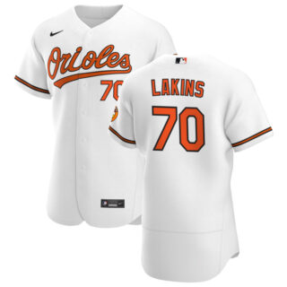 Baltimore Orioles #70 Travis Lakins Sr. Men's Nike White Home 2020 Authentic Player MLB Jersey